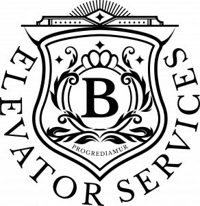 Boyer Elevator company seal and logo.